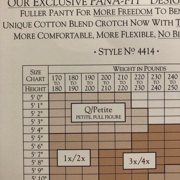 Vintage Berkshire sealed Navy Petite/Q Queen Full Figure Pantyhose - Picture 5 of 5